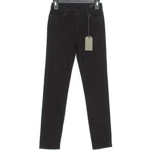 NWT AllSaints Jeans Eve Lux Ankle Minimalist Grunge Streetwear Goth Jet Black 25